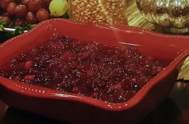 cranberry sauce with orange marmalade